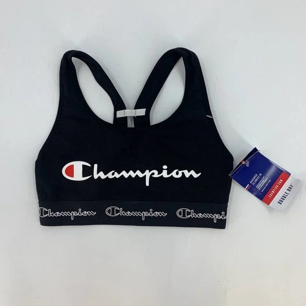 Champion Women's The Authentic Graphic‎ Logo Athleticwear Sports Bra Size XS NWT